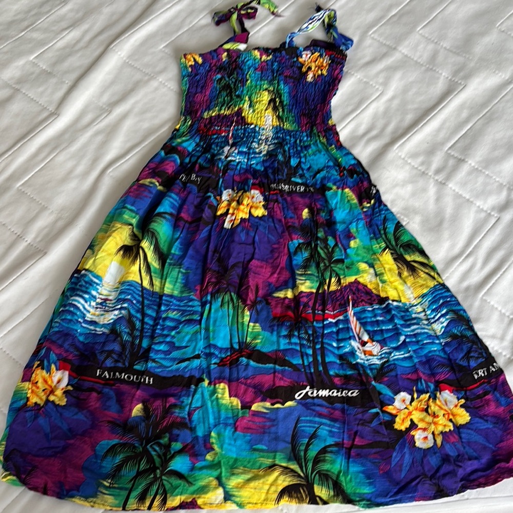 Tropical women’s Dress with Vibrant Colors size Xs